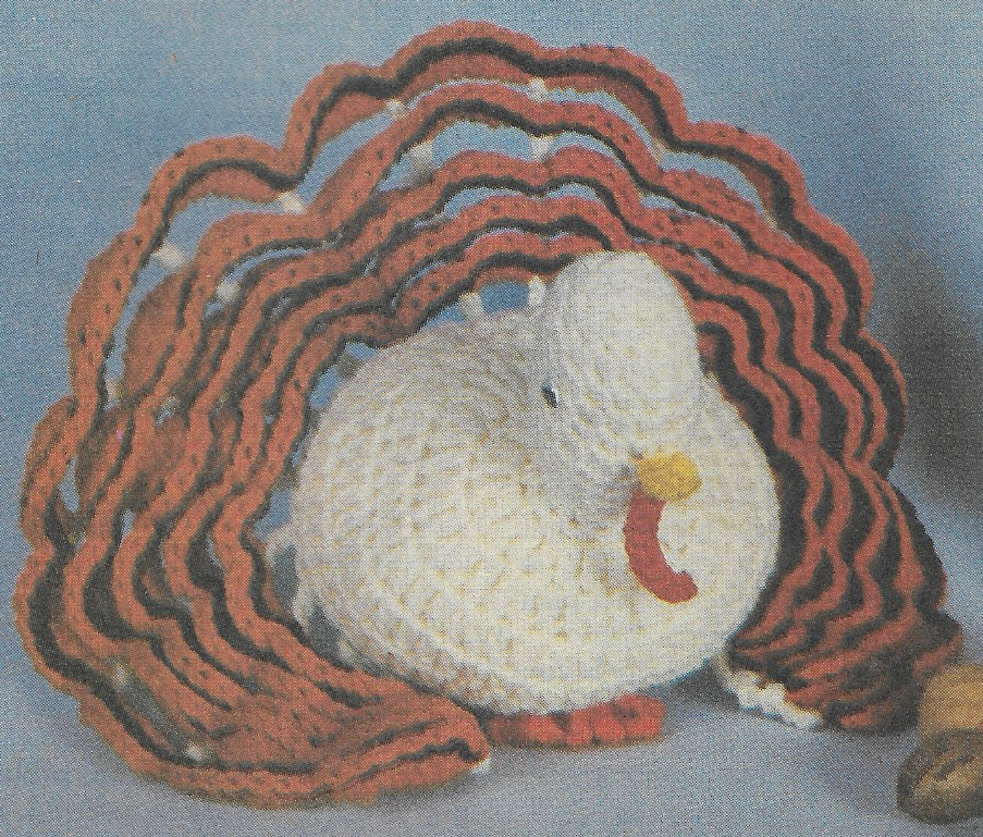 vintage, Turkey Centerpiece crochet pattern instructions