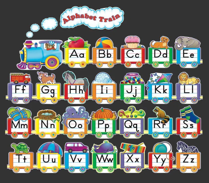Alphabet Train Bulletin Board Display Set