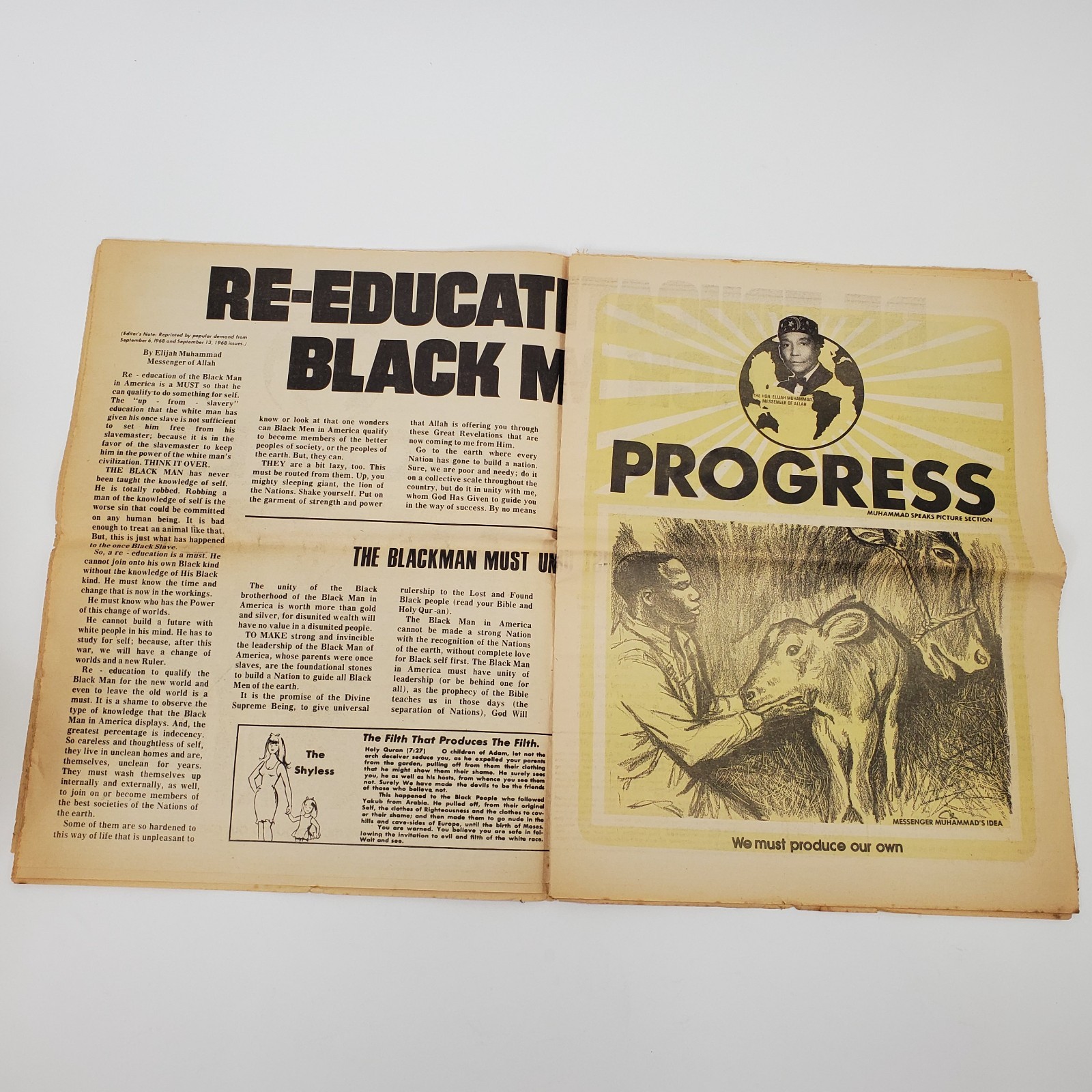 Muhammad Speaks Newspaper July 30 1971 Nation of Islam Black History VTG