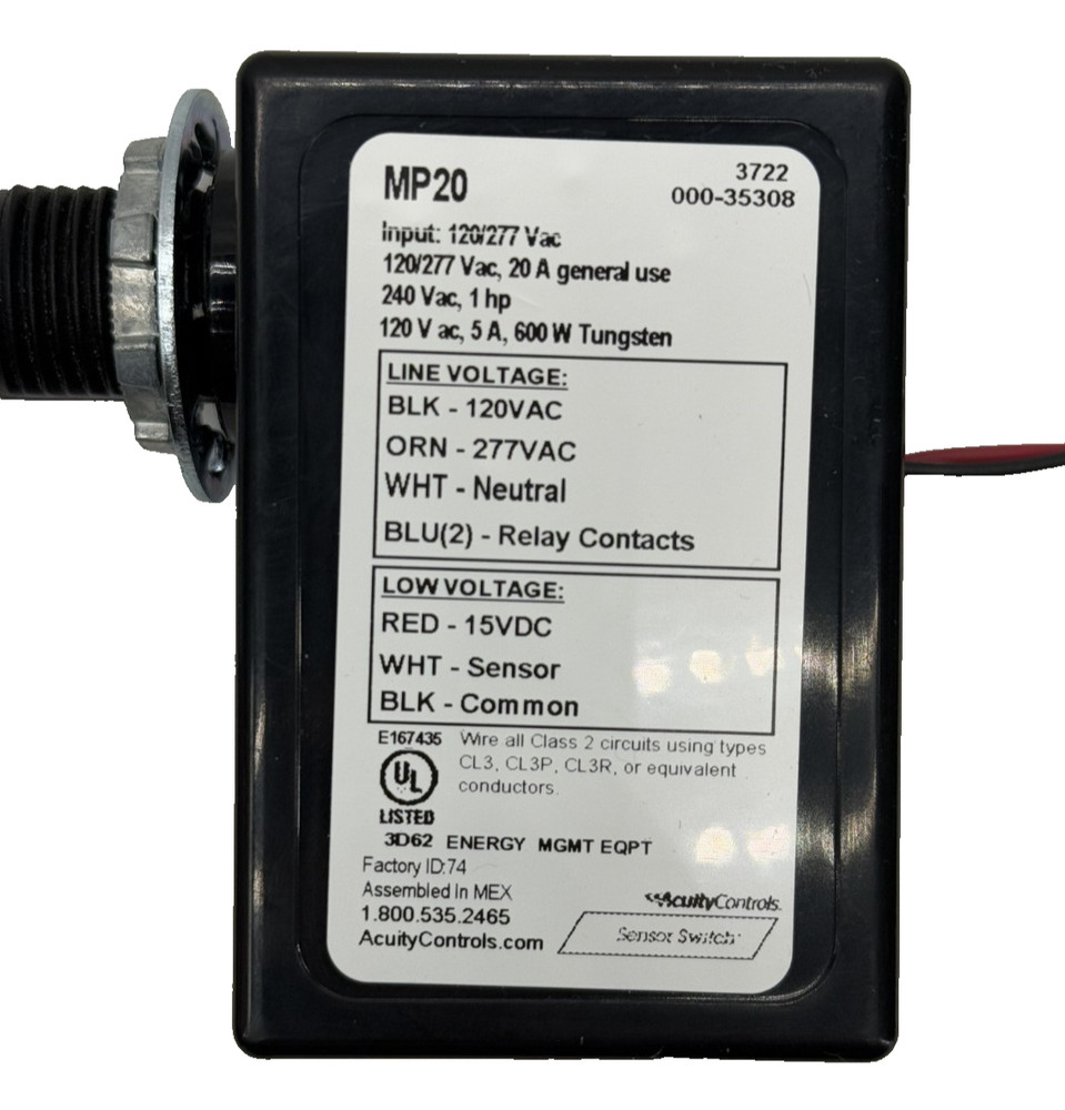 Acuity Controls Sensor Switch MP20 Mini Power Pack