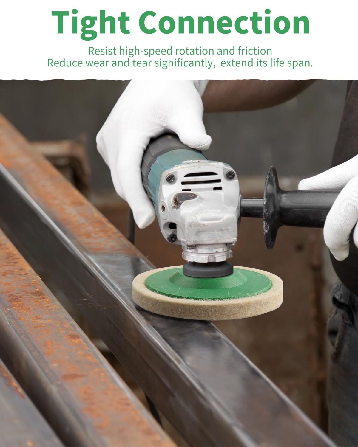 Wool Felt Polishing Wheel Disc 10pcs 4"Arbor Buffing Wheel For 100 Angle Grinder