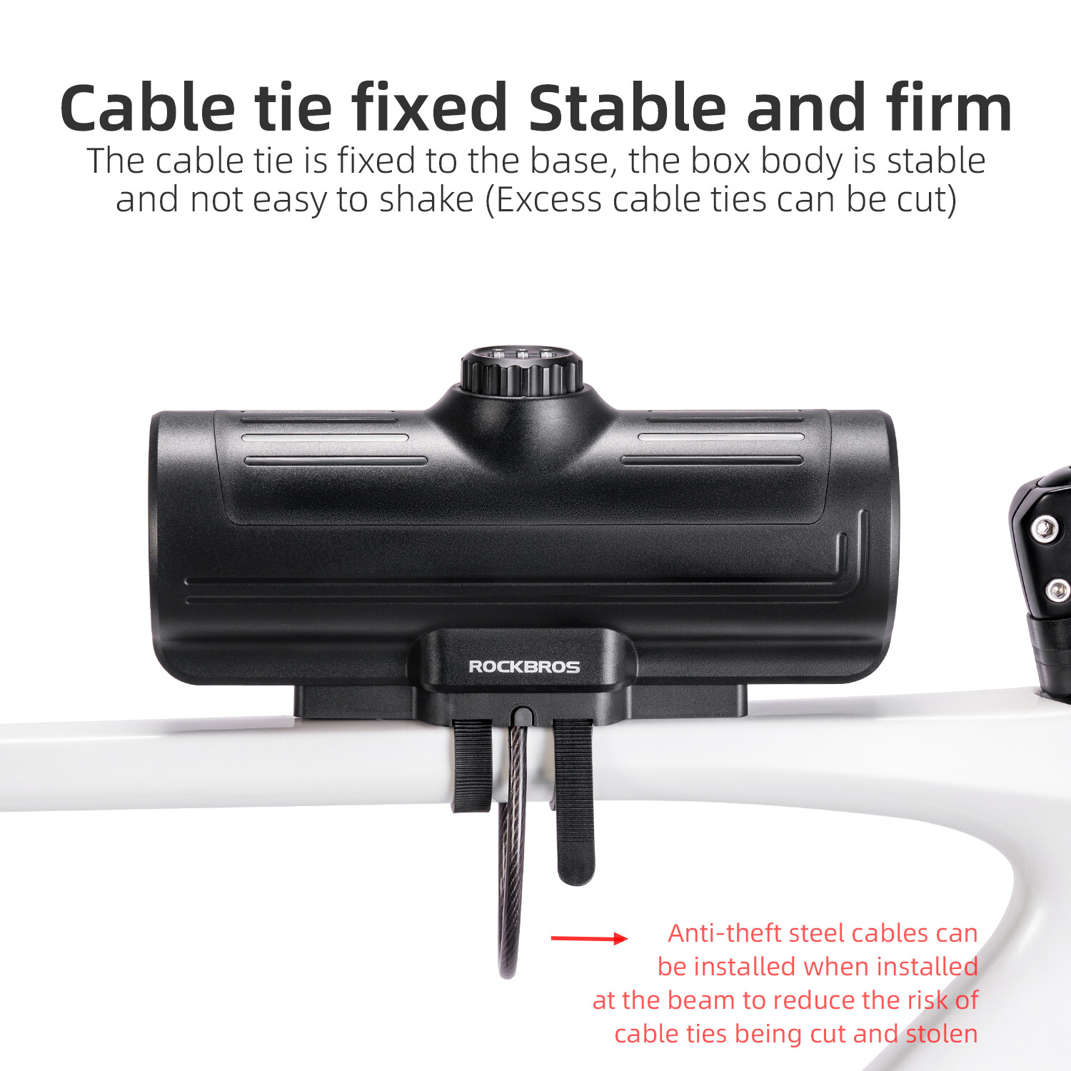 ROCKBROS Bike Password Anti-Theft Lock Box Hard Shell Key Frame Storage Bag 0.7L