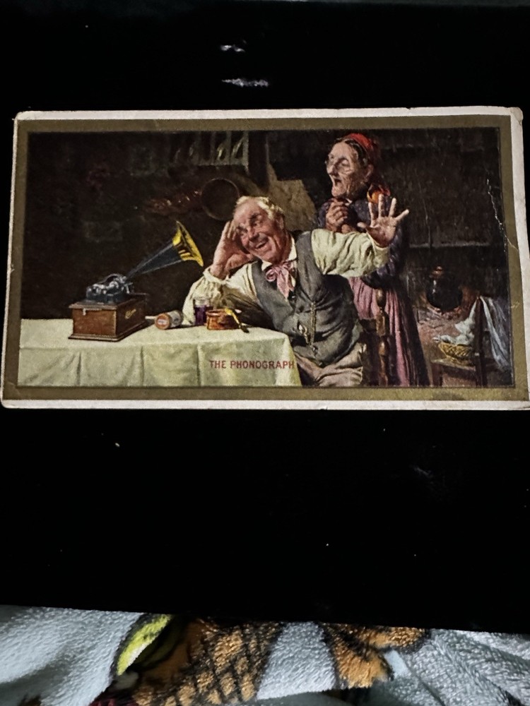 THOMAS EDISON PHONOGRAPH TRADE CARD, CIRCA
