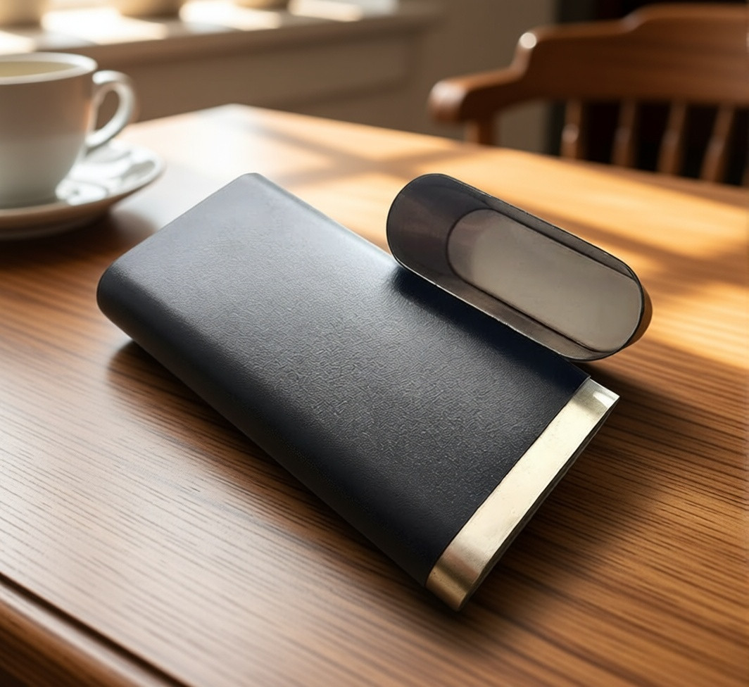 304 Stainless Steel Cigar Tube Holder-Travel Friendly, Durable Case -Matte Black