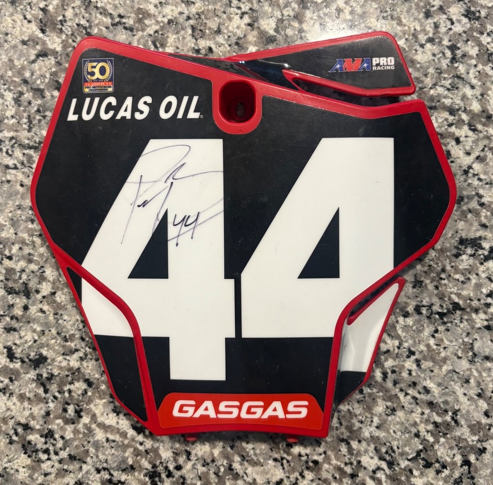 Pierce Brown autographed front number plate