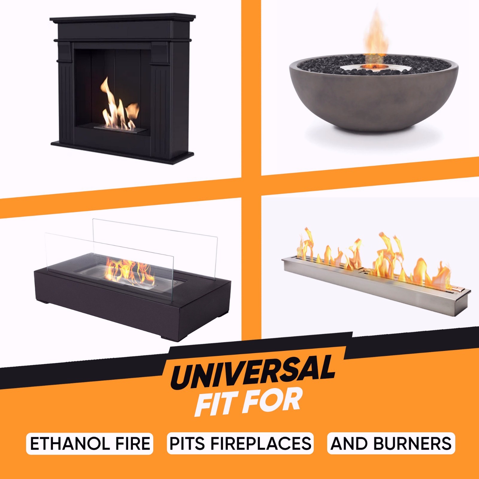 Bioethanol Fireplace Fuel 48 pcs – Clean Burning Ethanol Fuel