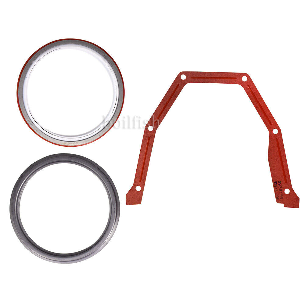 Rear Main Crankshaft Oil Seal & Gasket Kit 3925529 for 5.9L 12V 24V Cummins