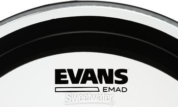 Evans EMAD Clear Drumhead - 16" - Tom Hoop