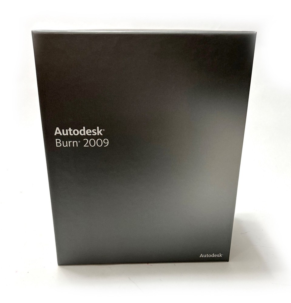 RARE Discreet Logic BURN Software BOX & INSERTS ONLY, 2009