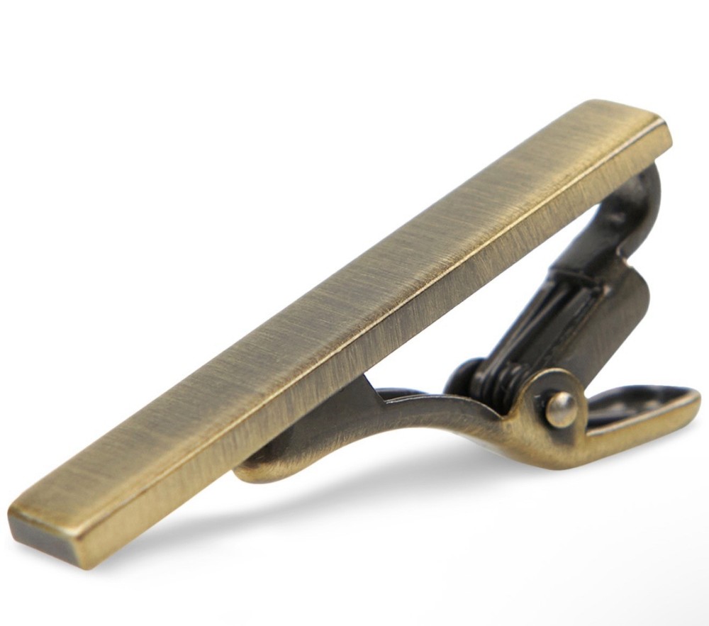 Construct Men's 1.5” Tie Bar Solid  Brass Natural New