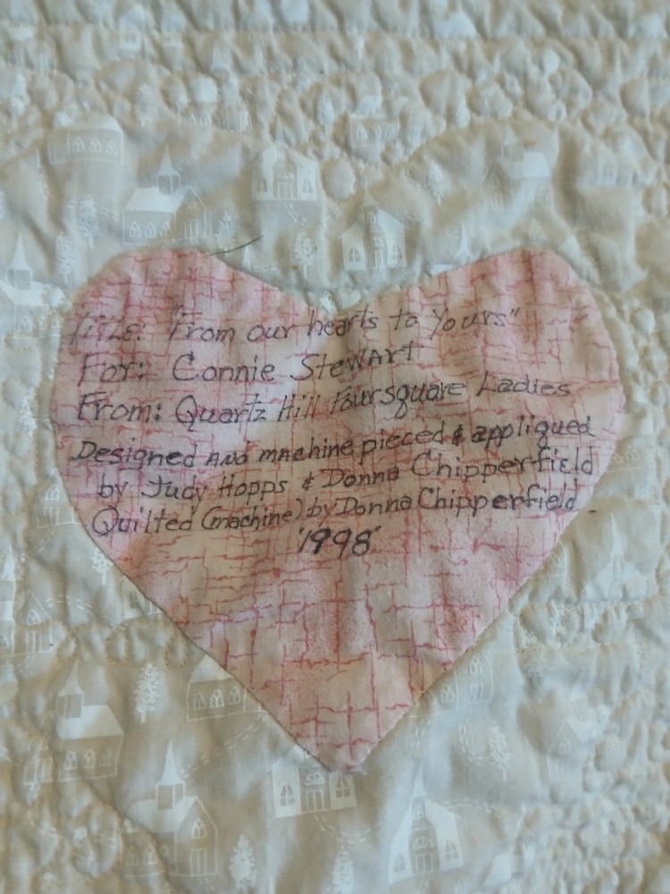 Hearts Quilt Full Sz.