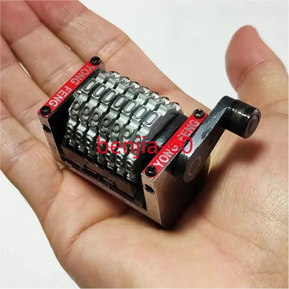 7 Digits Mini Numbering Machine Horizontal Backward For Printing Machine GTO
