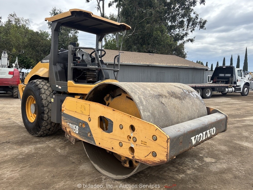 2016 Volvo SD115B 84" Smooth Drum Vibratory Ride On Roller Compactor bidadoo