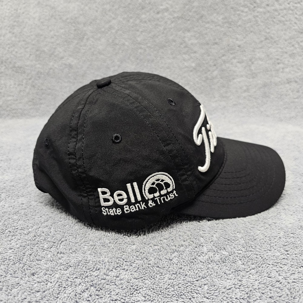 Titleist Hat Golf Baseball Cap OSFM Strapback Black White Golfer Golfing