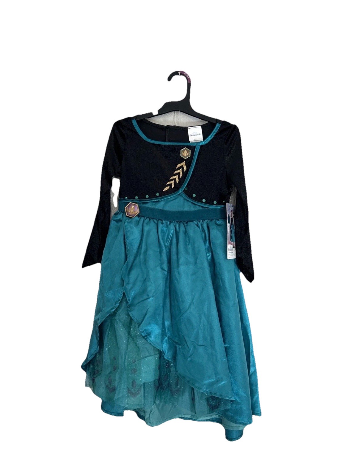 Disguise Disney Frozen Queen Anna Deluxe Child Costume Dress & Cape Size XS 3-4T