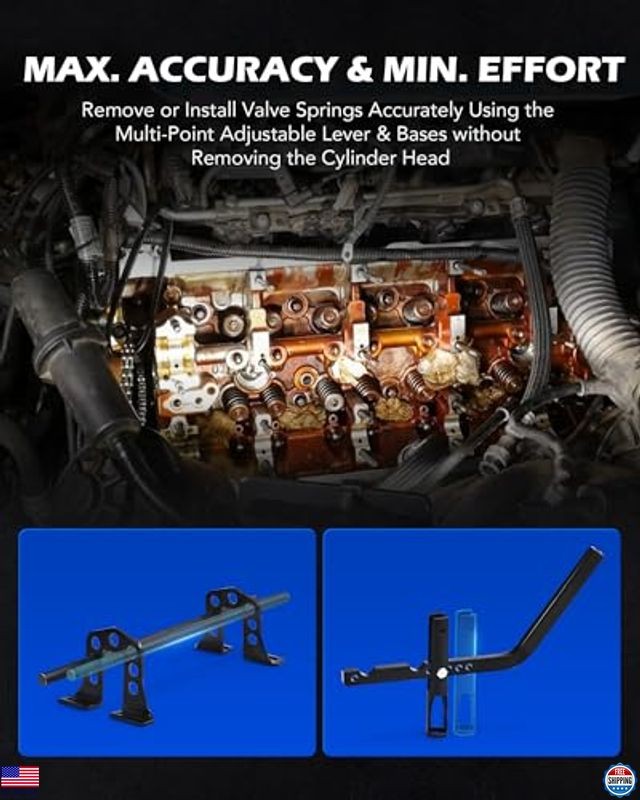 Universal Valve Spring Compressor Tool for OHV OHC Engine - Remover & Installer