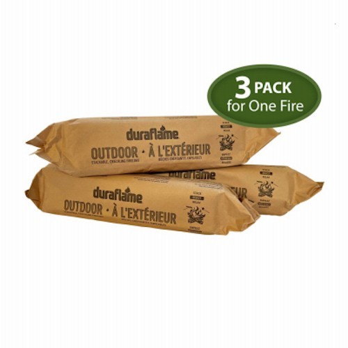 Duraflame Outdoor Stackable Crackling Firelogs, 3.2lb (Pack of 3)
