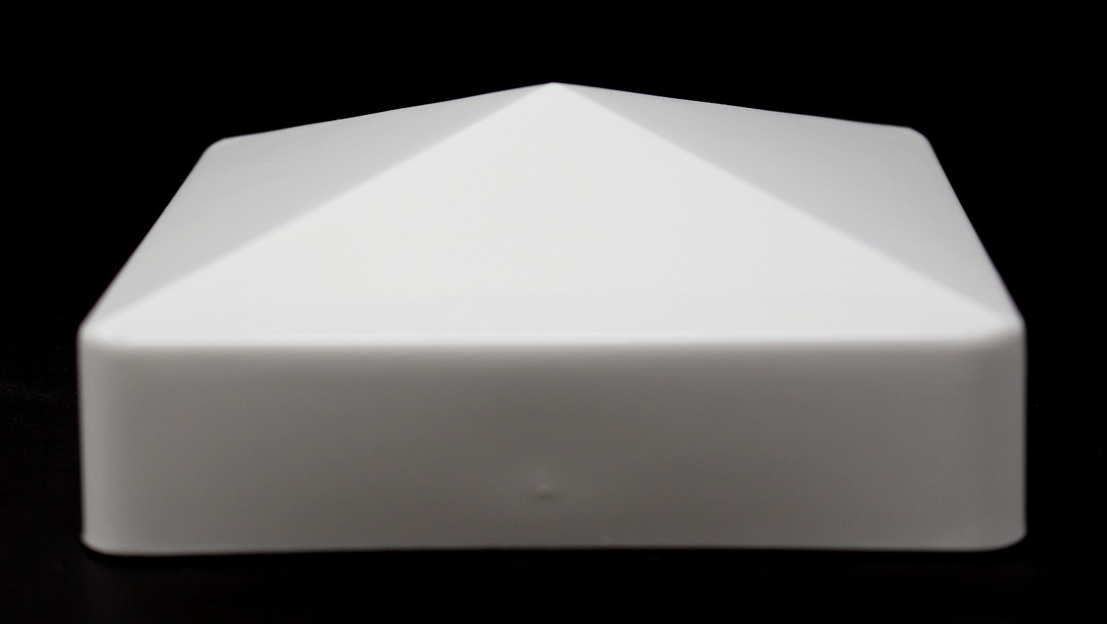 Fence Post Pvc or Vinyl Cap Plastic White True 4 x 4 pyramid 4x4 100 MM