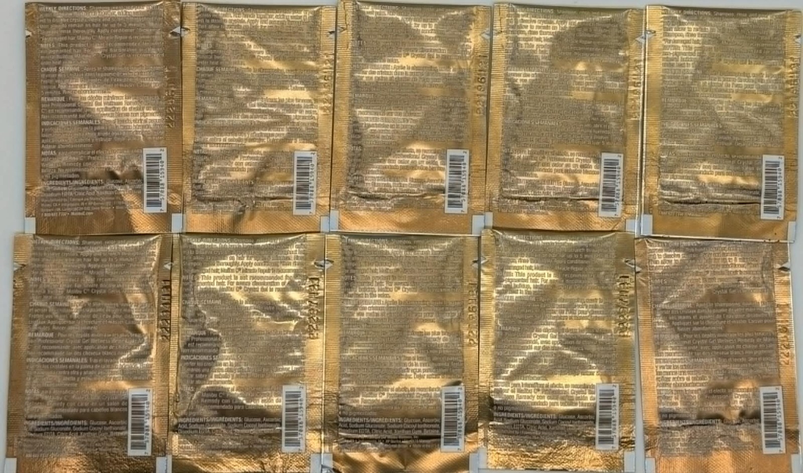 10PK Malibu C Hard Water Wellness Hair Remedy ~ 0.17 FL OZ EACH ~ NEW ~ FASTSHIP