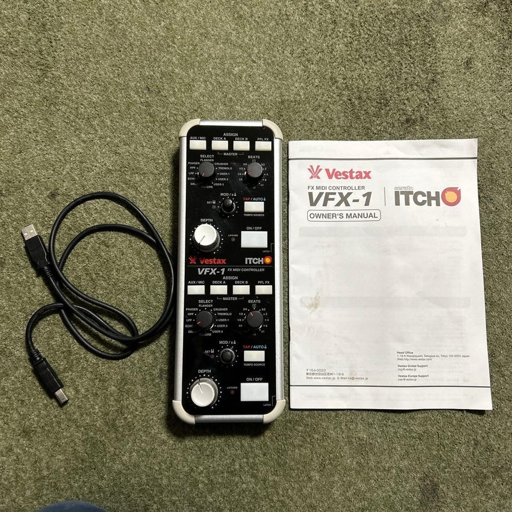 Vestax VFX-1 FX MIDI Controller USB DJ Effects MIDI Controller with Manual