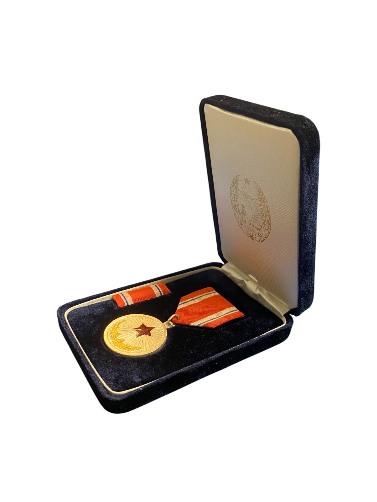 People's Republic of North Korea Meritorious Service Medal W/ Original Case