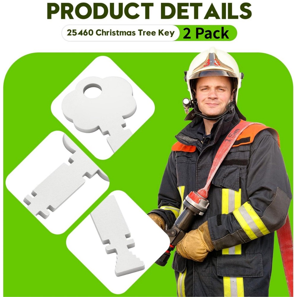 2 Pcs Replacement Fire Alarm Box Key For Gamewell And Elevator Fire Rescue