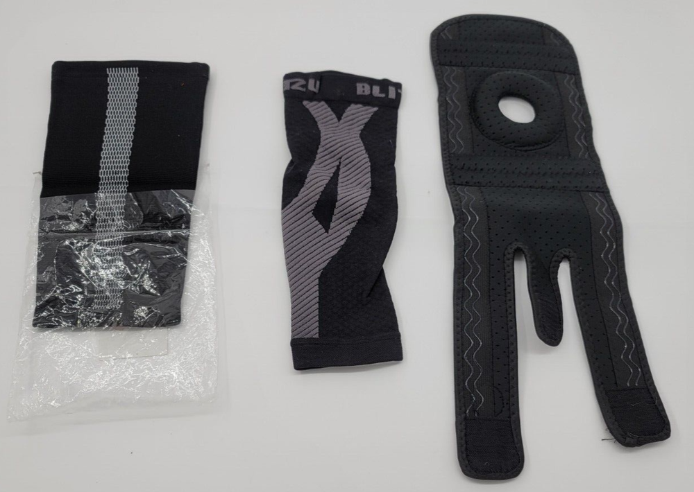 3 Athletic plus knee Wraps Supports Training body Ect.