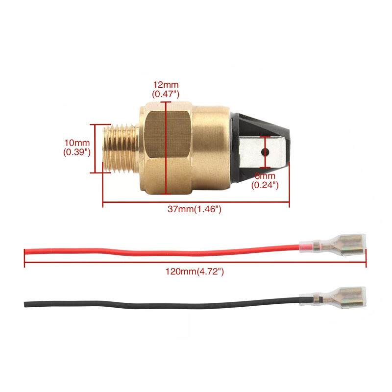 Hydraulic Brake Stop Light Switch with Cable Replacement Fit for Harley Davidson