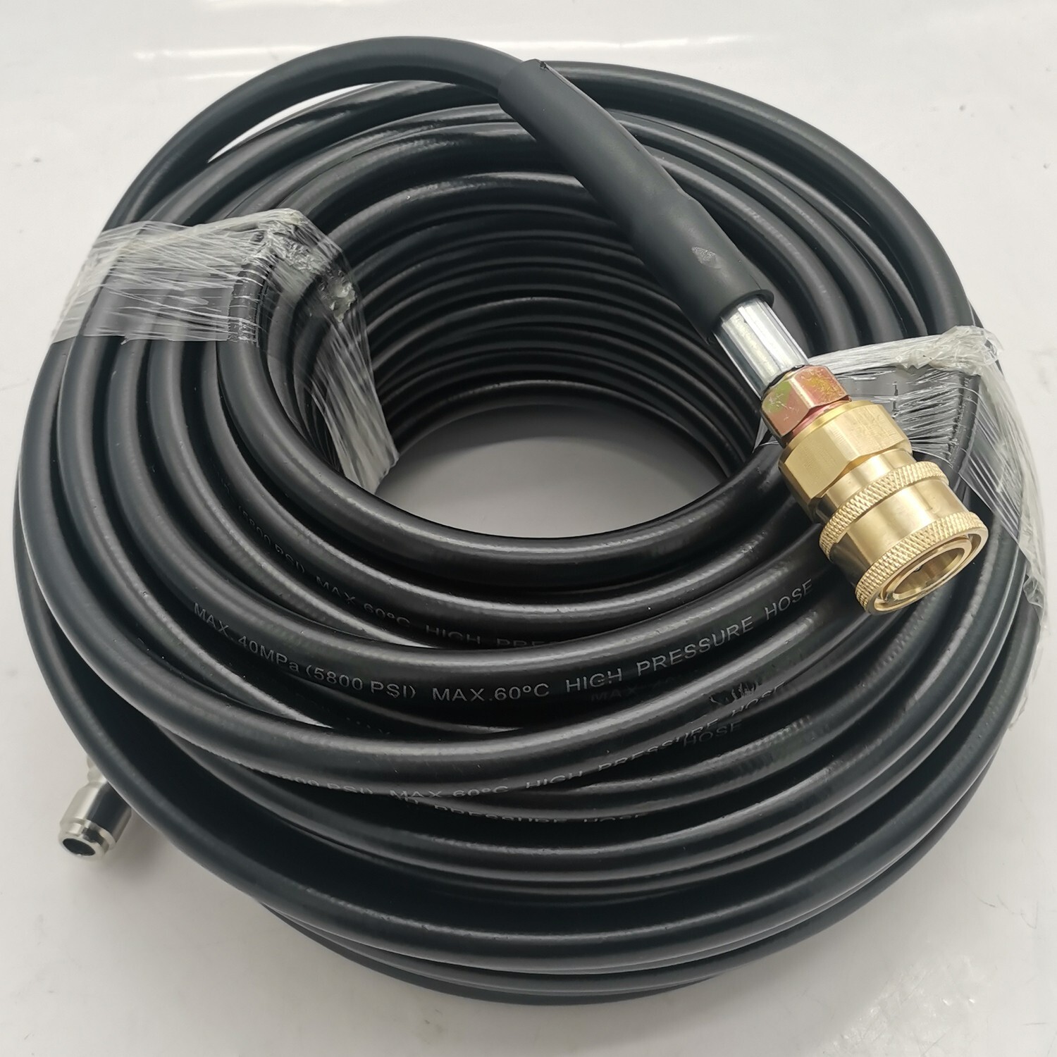 100FT 5800PSI Replacement High Pressure Power Washer Hose -3/8" Quick Connect
