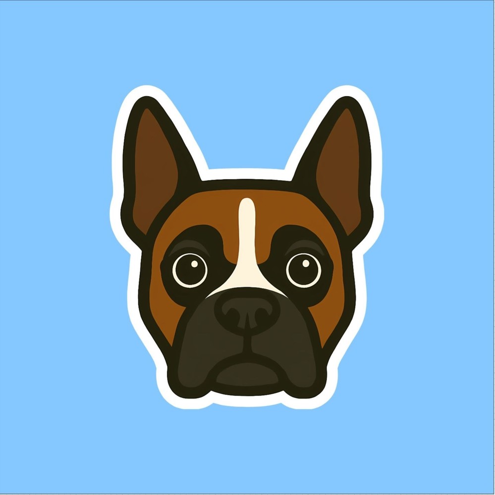 Boxer Dog Sticker