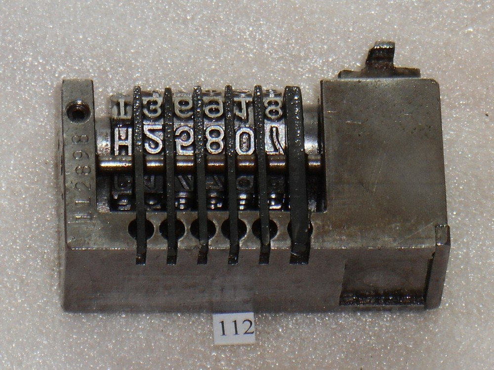 WMA | letterpress numbering machine | 112