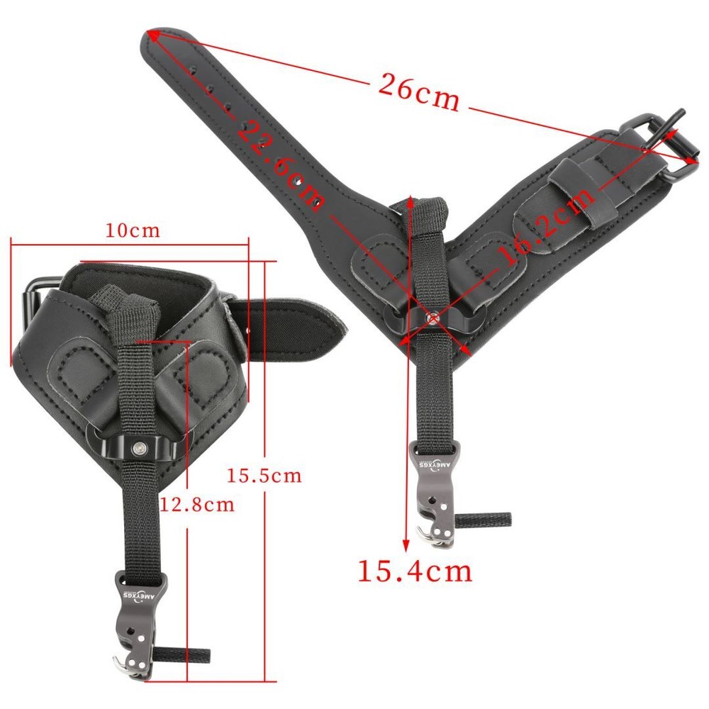 Archery Wrist Release Aids Caliper Adjustable Strap Shooting Trigger Compoundbow
