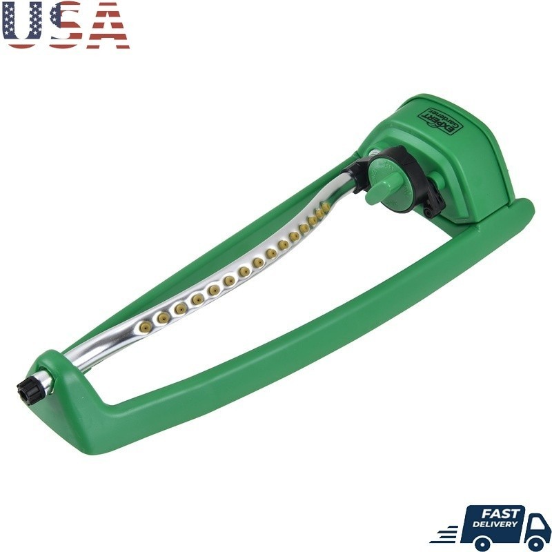 3000 sq ft Oscillating Sprinkler Adjustable Flow Durable Base Garden Hose Ready