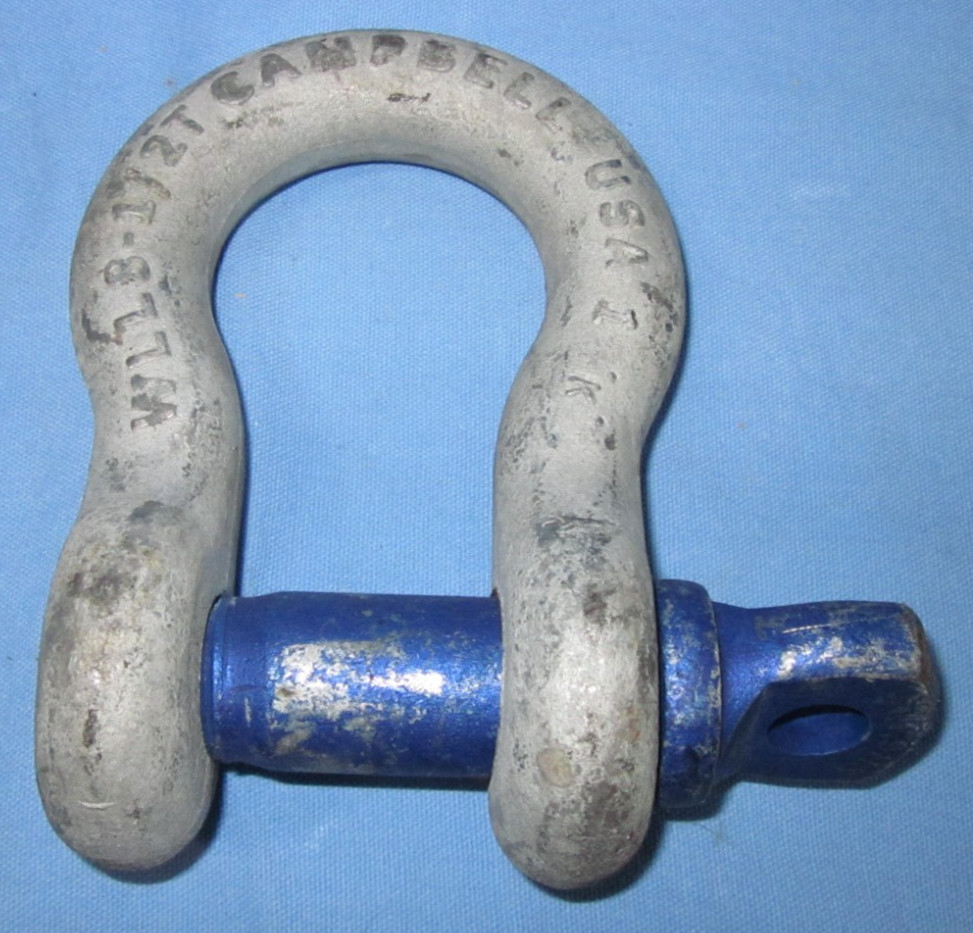 Campbell WLL 8-1/2 Ton Anchor Shackle with its Screw pin
