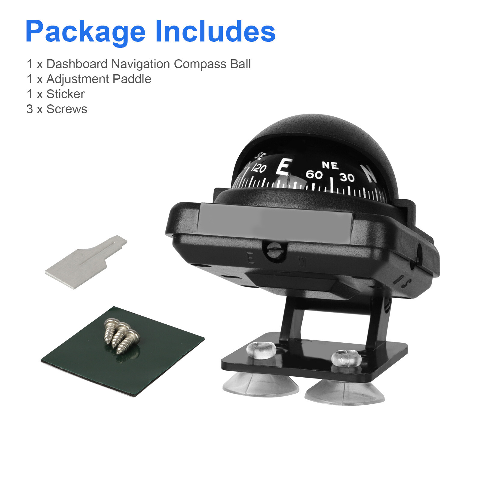 Adjustable Mounted Car Dashboard Navigation Marine Compass Ball for Boat Truck