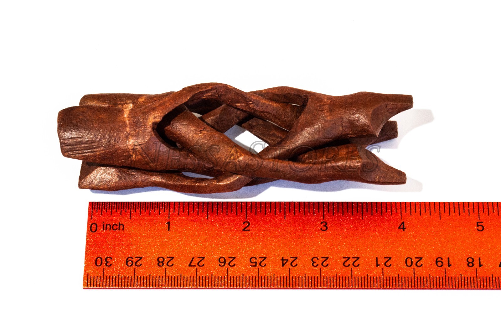 NessaStores Carved Tripod Wood Stand Holder 4" (63 pcs) #JC-45