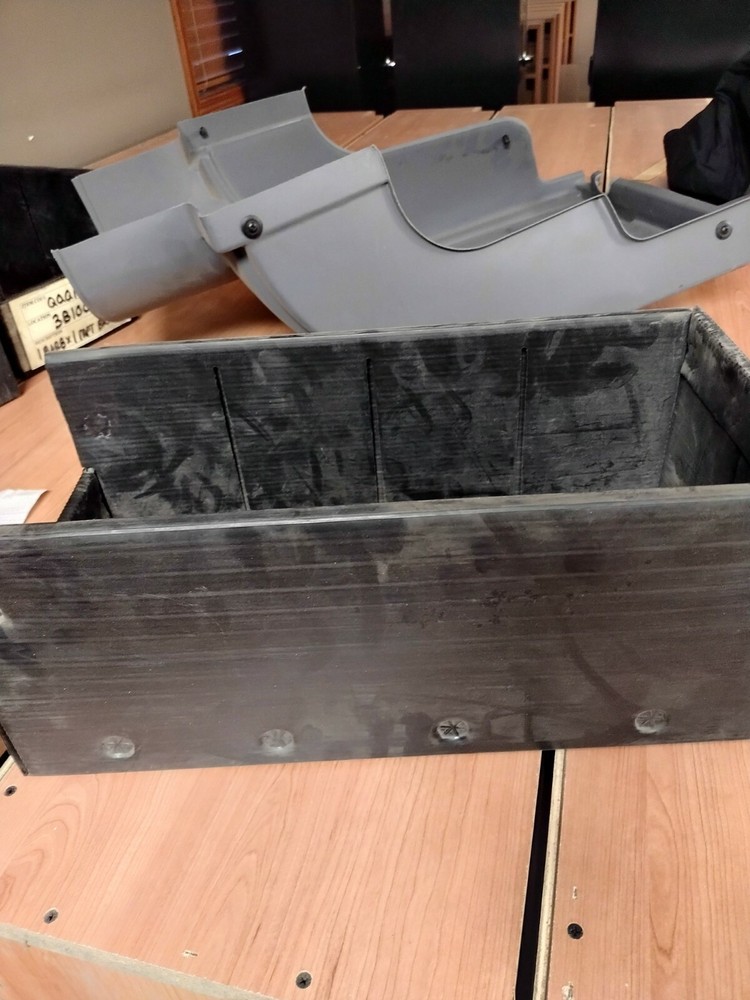 Flexcon/Poly Carbon Container, Small, Dimensions 17 3/4x8 1/2x7 1/4