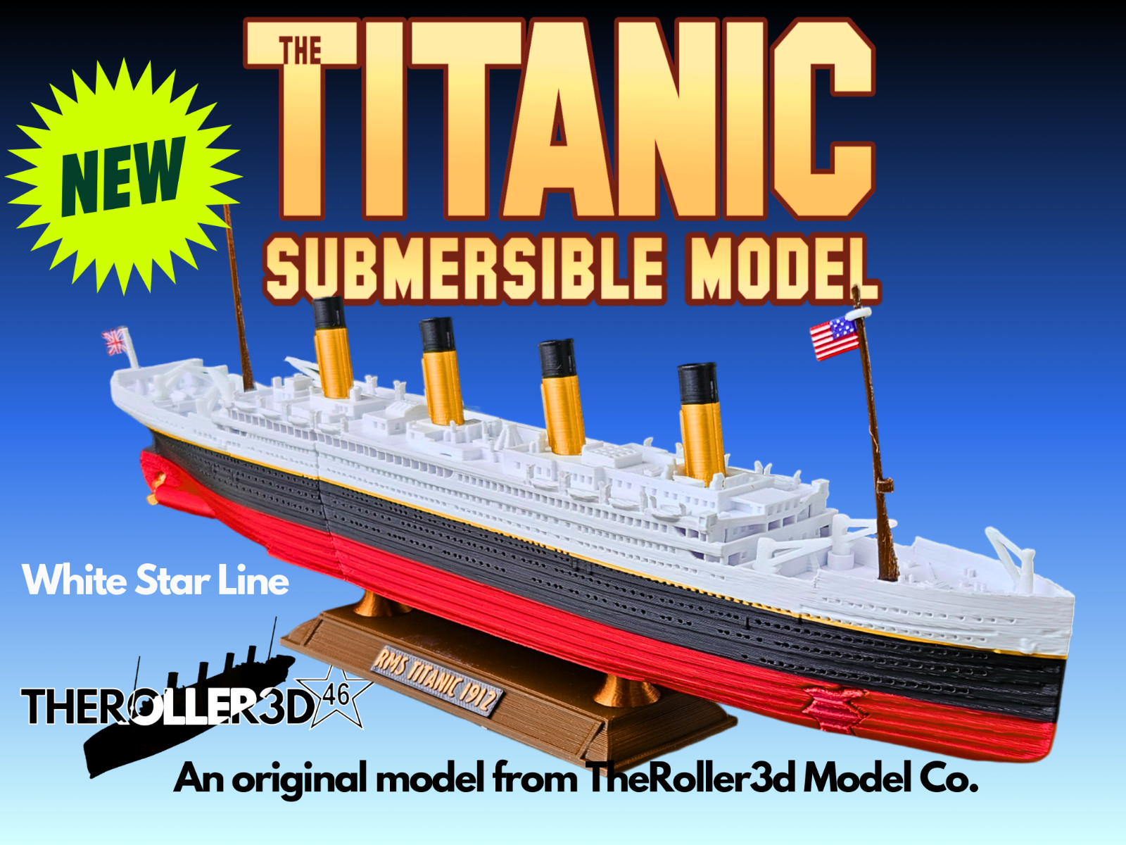 Titanic Submersible Model Dual Action Toy Floating/Sinking Mode by TheRoller3d