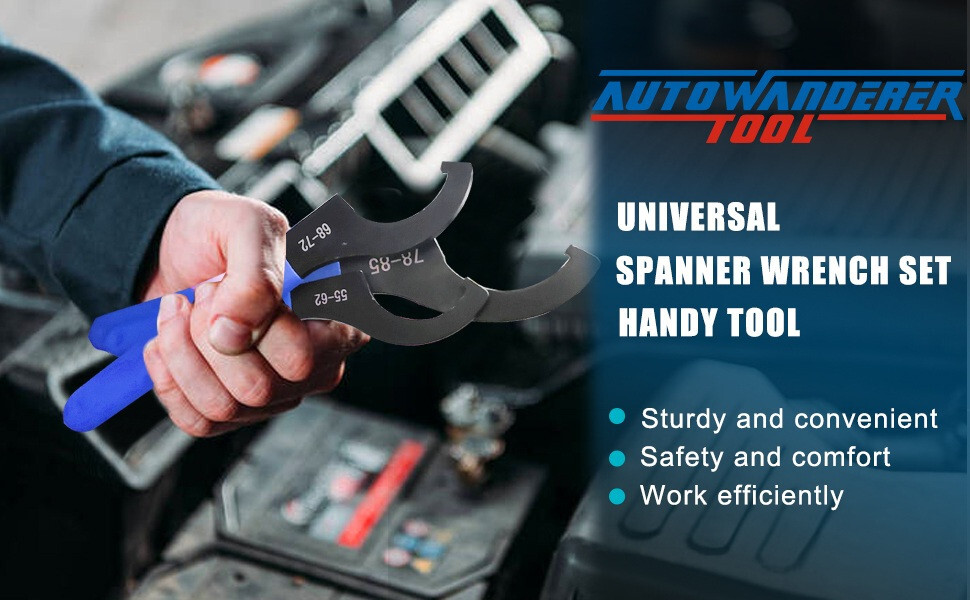 Coilover Spanner Wrench Set Universal Shock Absorber Suspensions Adjustment Tool