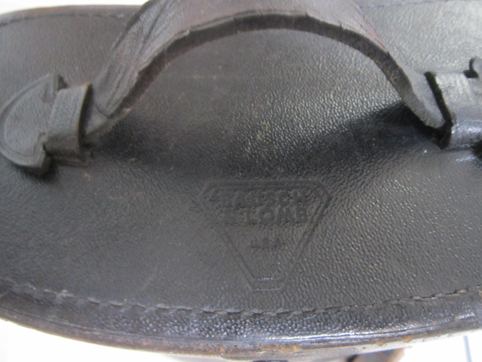 WW II Era Bausch & Lomb Binoculars & Case 7x50- Leather Straps