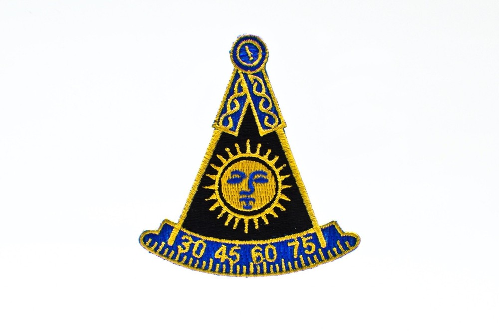 AF&AM Past Master No Square Masonic Freemason Patch