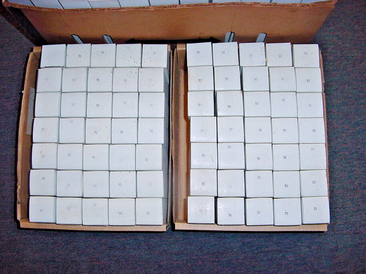 Sylvania Radio Tube #30 Vacuum Tubes. New Old Stock, Labeled U.S. Navy C.H.S.