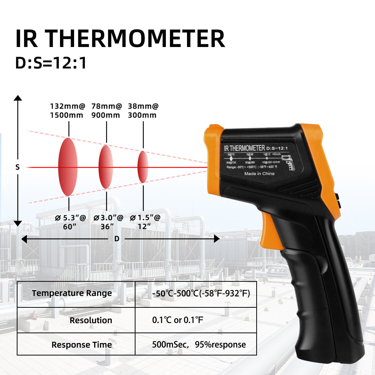 IR Infrared Laser Thermometer Temperature Gun Temp Measurement Meter Cooking US