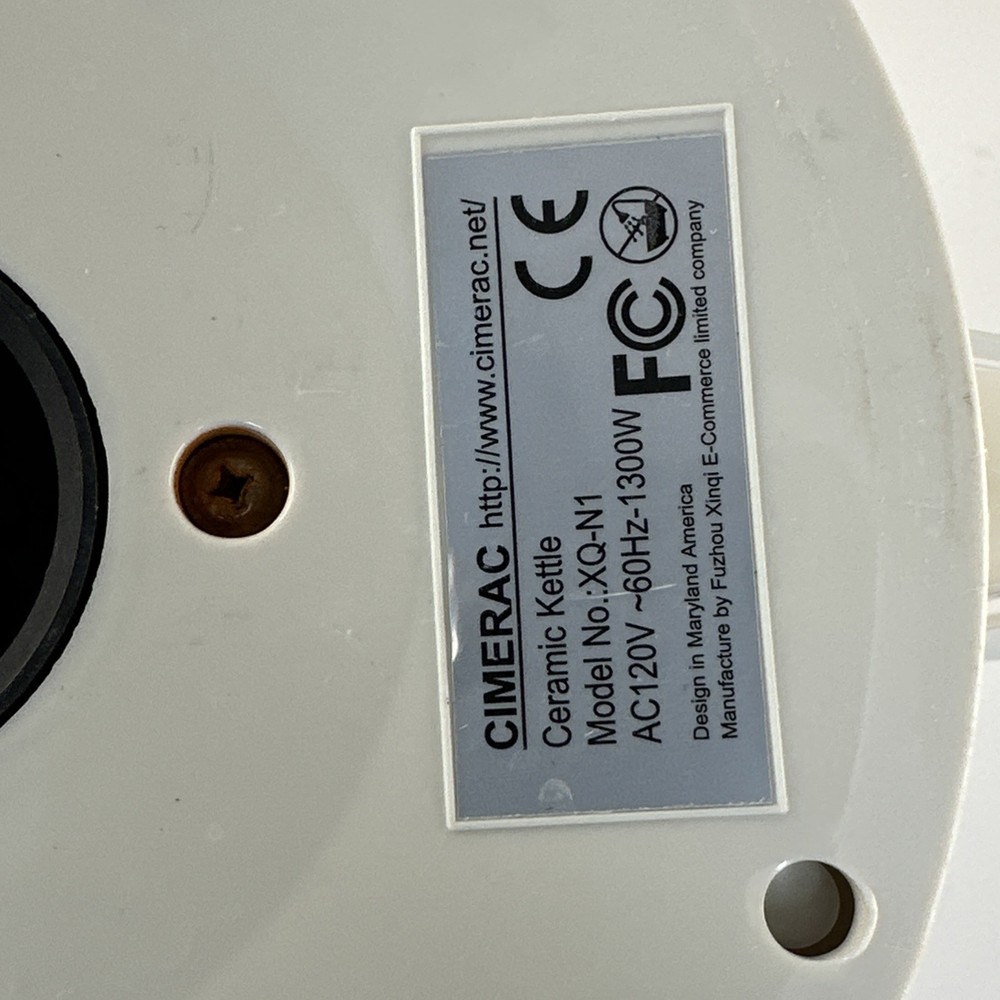 Rare Cimerac Ceramic Electric Kettle
