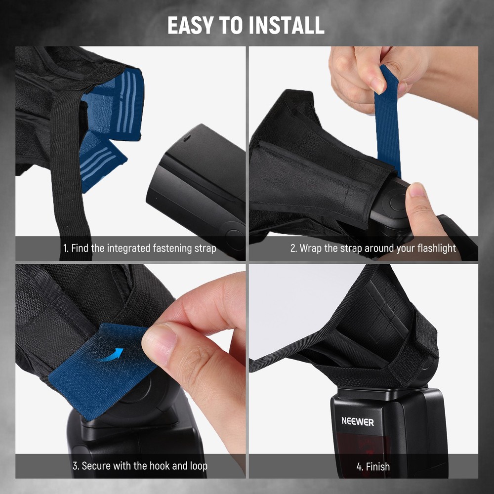 NEEWER NS5PD 2-Pack Flash Diffusers - Octagon/Rectangle for Godox