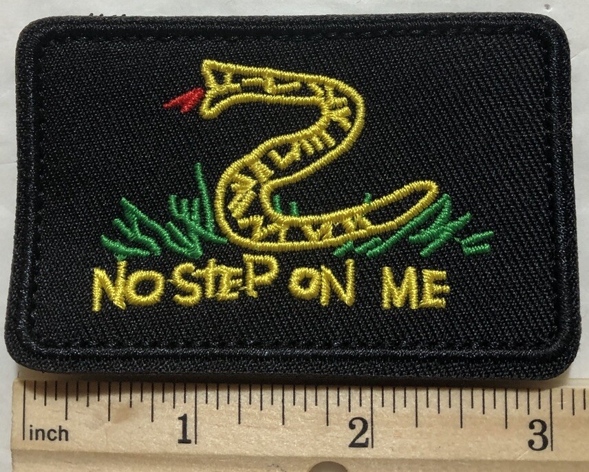 No Step On Me Patch Tactical Morale Embroidered Hook & Loop Patch