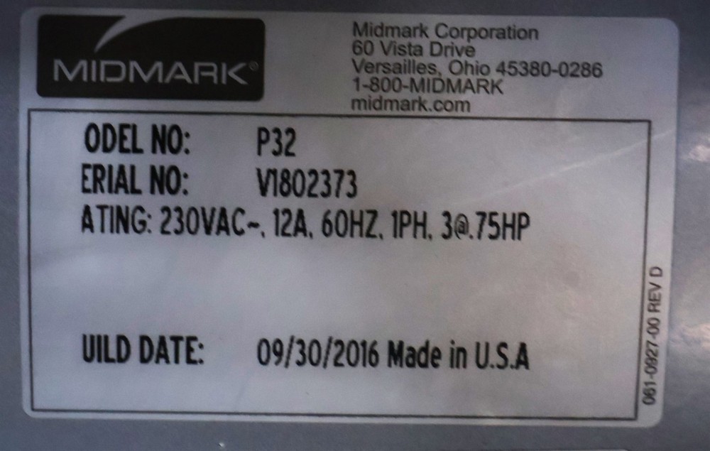 Midmark PowerAir P32 Compressor