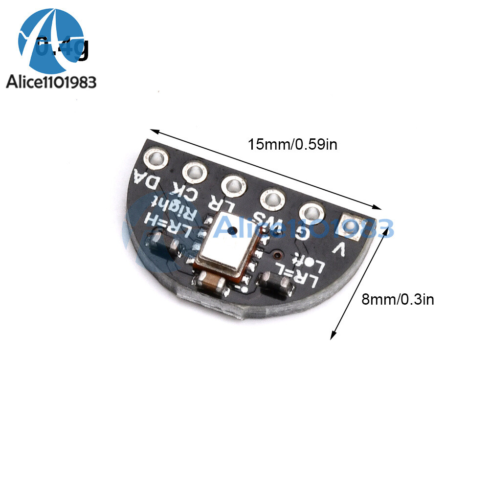 High Sensitivity Single MEMS Microphone Module I2S Digital Output Low Noise