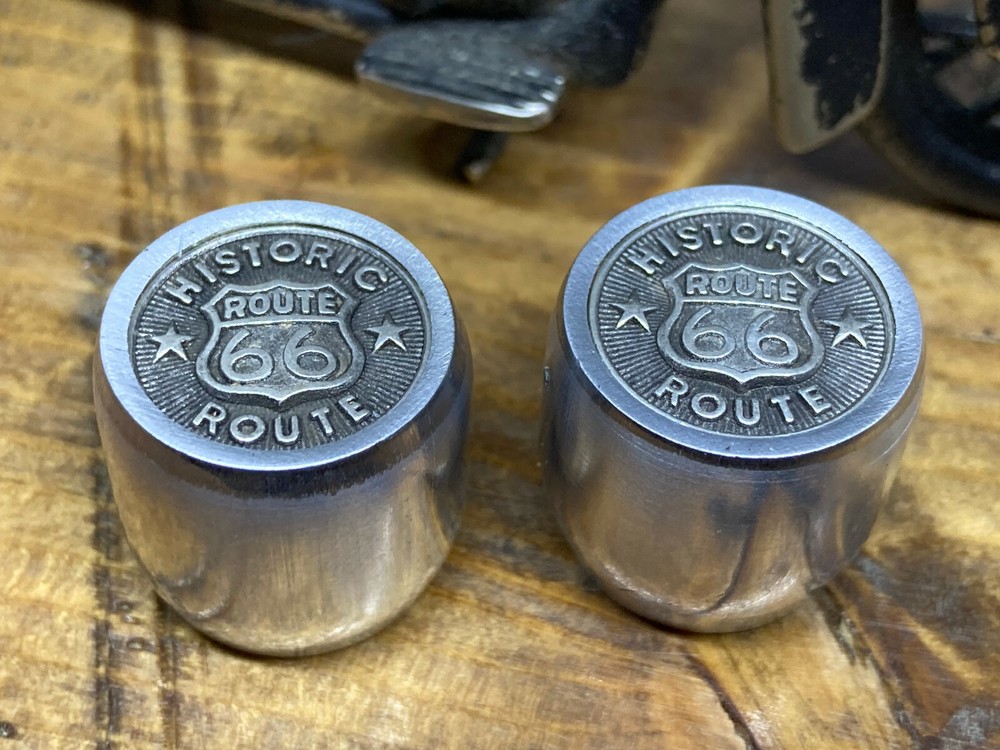 Route 66 Guitar knobs with aluminum sides.