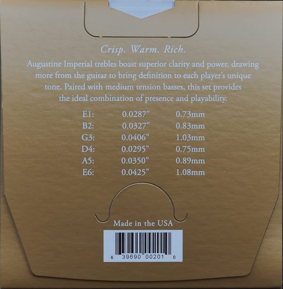 AA Augustine Imperial Red Medium Tension Classical Guitar Strings